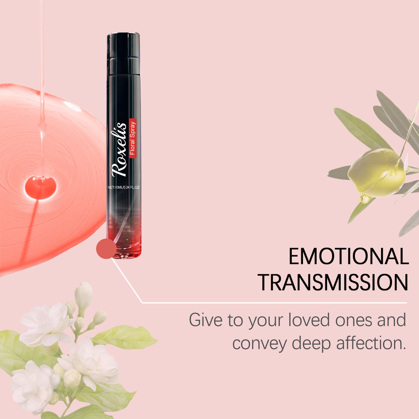 Roxelis, pour homme, parfum de Charme durable, Spray Naturel Frais,Tempérament Ambré et léger, Parfum élégant