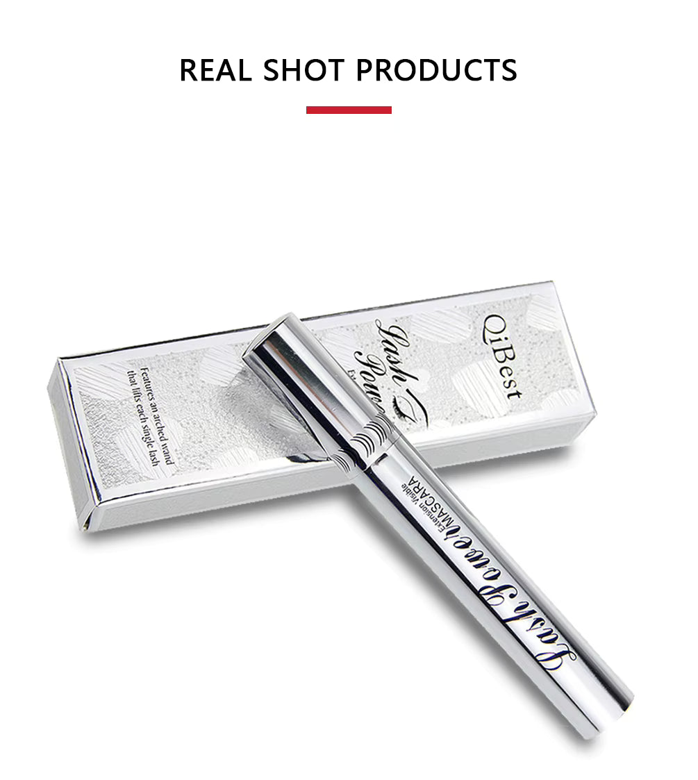 QIBEST Maquillage Mascara Noir 4D Mascara Épais Recourbant 4D Volume Cils Maquillage Mascara Allongant Waterproof Yeux Cosmétiques