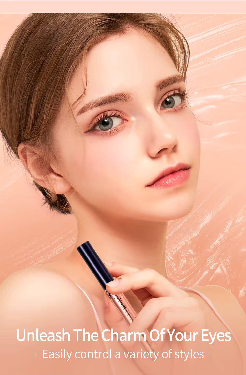 QIBEST Maquillage Mascara Noir 4D Mascara Épais Recourbant 4D Volume Cils Maquillage Mascara Allongant Waterproof Yeux Cosmétiques