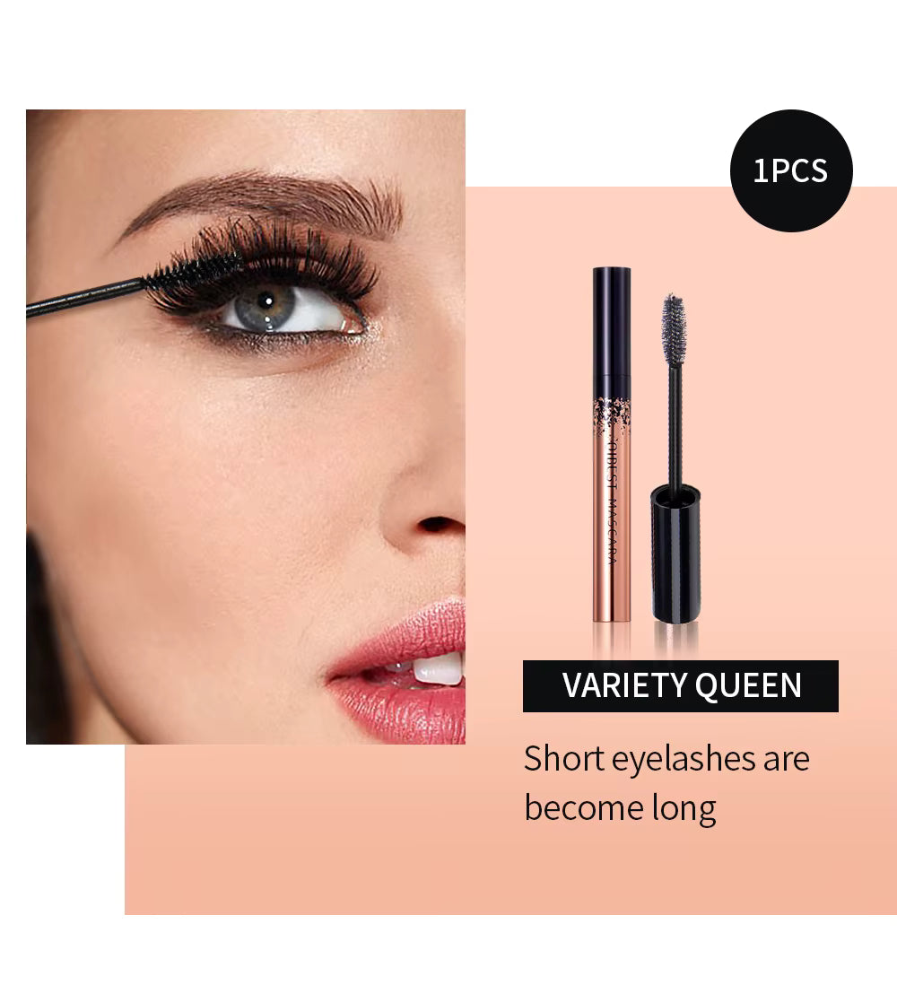 QIBEST Maquillage Mascara Noir 4D Mascara Épais Recourbant 4D Volume Cils Maquillage Mascara Allongant Waterproof Yeux Cosmétiques