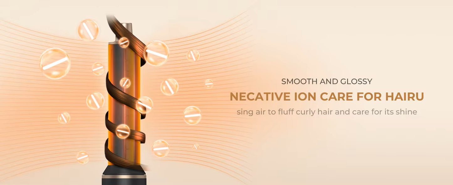 Brosse / sèche cheveux électrique 5 en 1 : sèche-cheveux, lisseur, fer à boucler, technologie à ions négatifs, outil de coiffage multifonctionnel